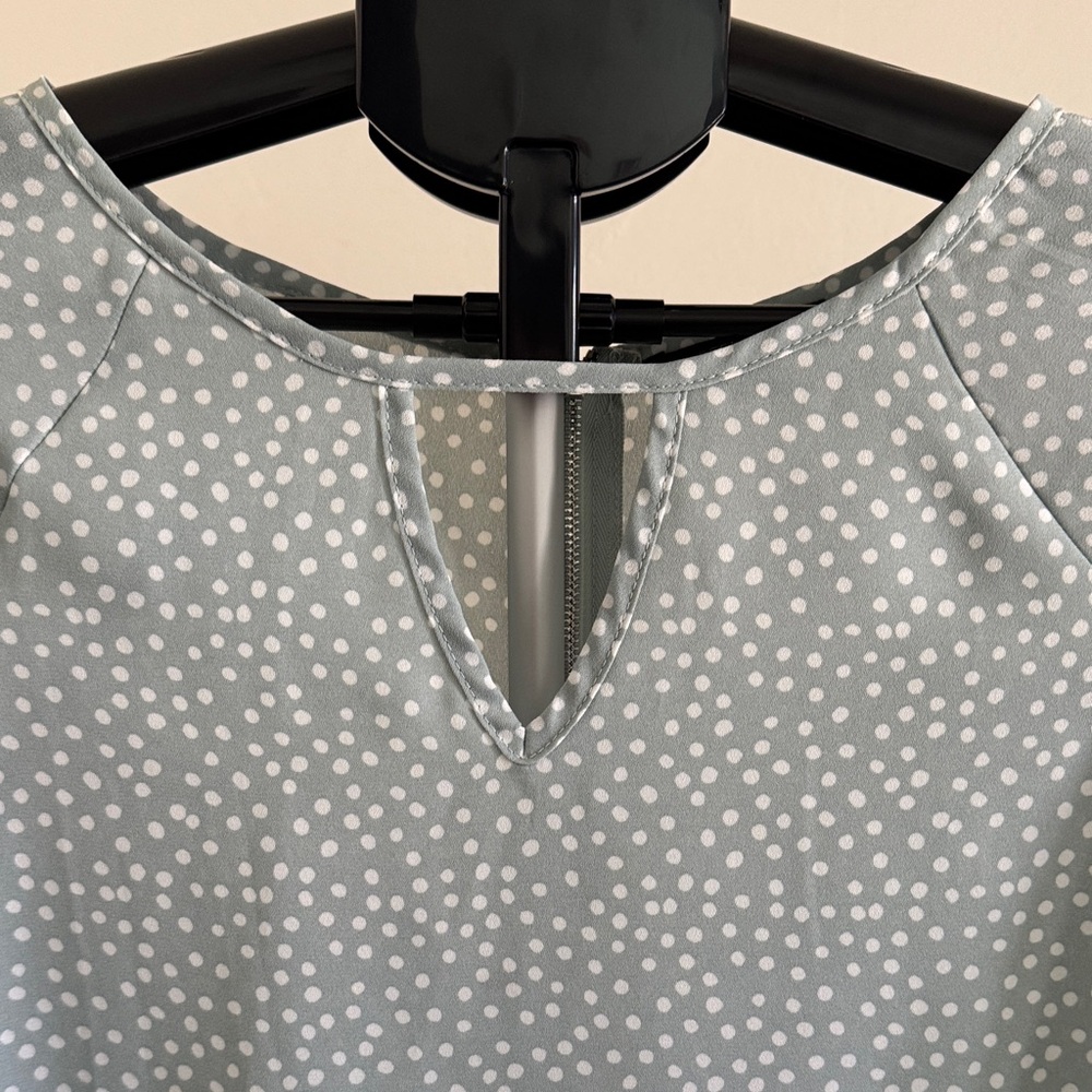 Papermoon Light Green Polka Dot Blouse‎ - Picture 2 of 5